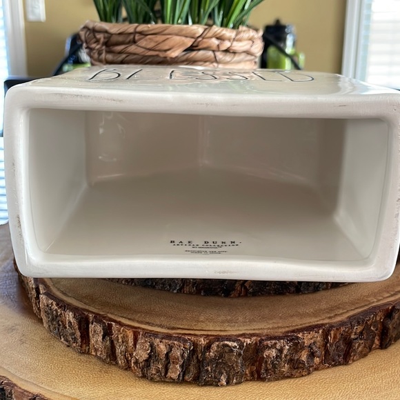 Rae Dunn BLESSED Decor with Cross Cutout - Picture 2 of 2